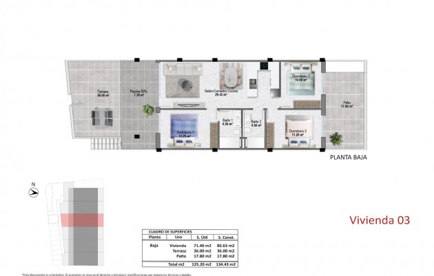 Nieuwbouw - Bungalow - Pilar de la Horadada - pueblo