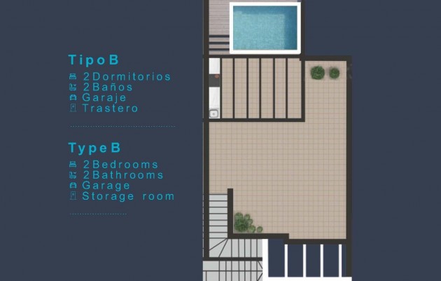 New Build - Top Floor Bungalow - San Pedro del Pinatar - Los Pinos