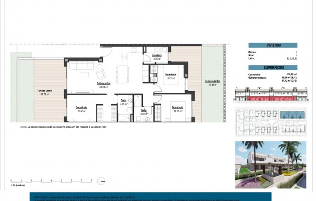 Nieuwbouw - Ground Floor Bungalow - Los Alcázares - Serena Golf