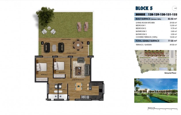 New Build - Ground floor apartment - Los Alcázares - La Serena Golf