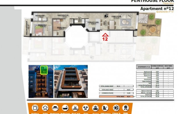 Nieuwbouw - Penthouse - Torrevieja - Playa de El Cura