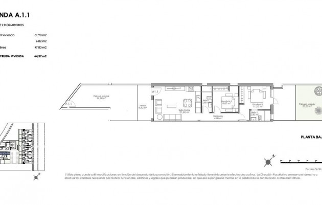 Nieuwbouw - Ground Floor Bungalow - Puerto de mazarron - Playa Negra