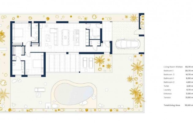 Nouvelle construction - Villa - Baños y Mendigo - Altaona Golf