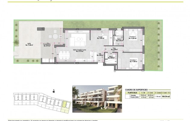 Nieuwbouw - Appartement - Alhama de Murcia - Condado de Alhama