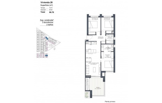 Nieuwbouw - Appartement - Los Alcázares - Serena Golf